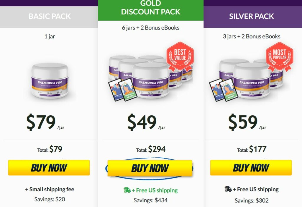 Balmorex pro pricing