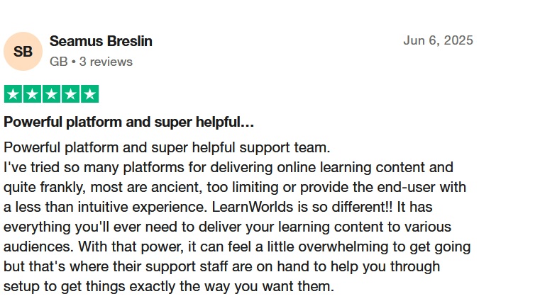 Learnworlds trustpilot2