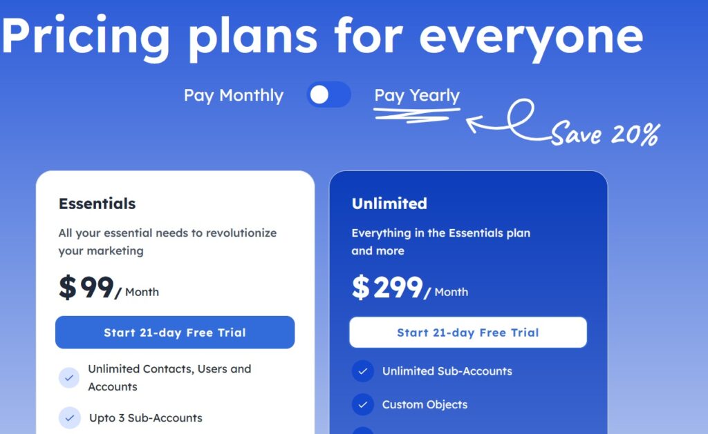 Centripe pricing