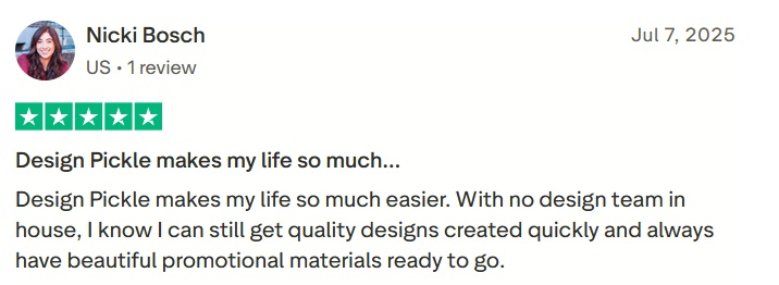 Design pickle trustpilot review