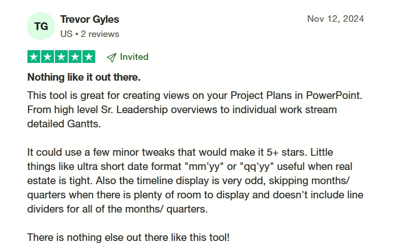 Office timeline trustpilot review