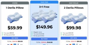 Derila Ergo Pillow Pricing